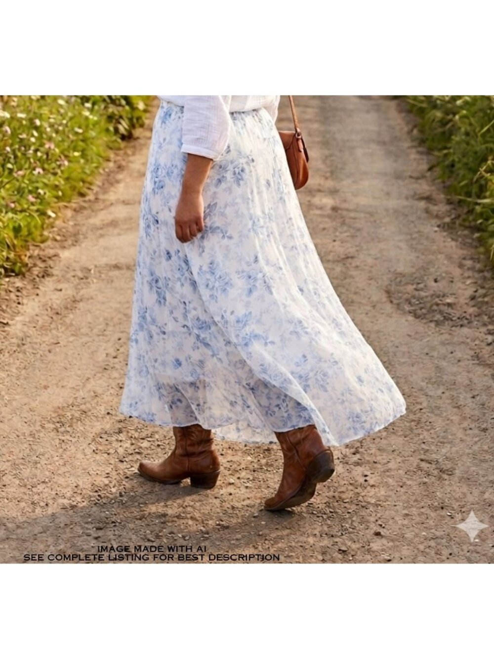 Vintage Lauren Ralph Lauren Silk Chintz Maxi Skirt 16 Romantic Fairy Whimsy